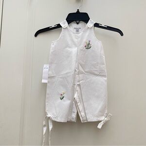 NWT Fantaisie Kids White Romper for Baby Girl